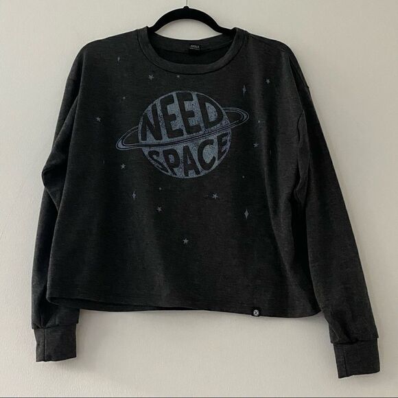 Circle X Need Space Graphic Long Sleeve Top Small - Picture 3 of 7